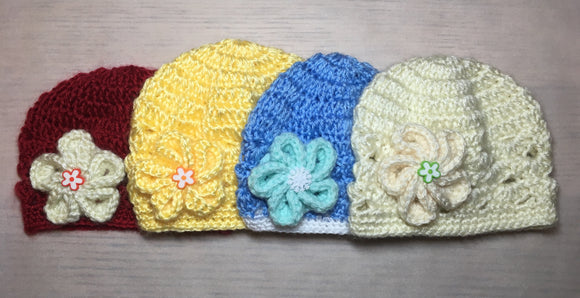 Baby Crochet Floral Beanie